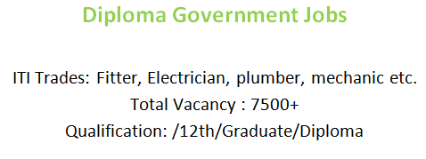 Diploma based government jobs ece